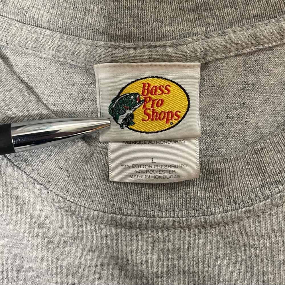 Bass Pro Shops Vintage Tee Men’s Large Gray - Picture 2 of 3